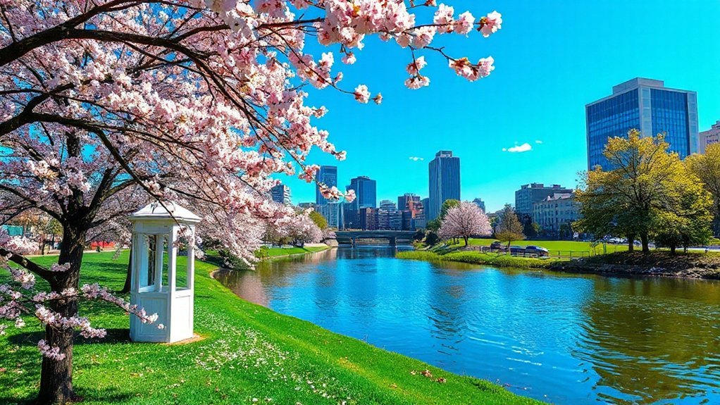 blossoms coffee riverfront stroll