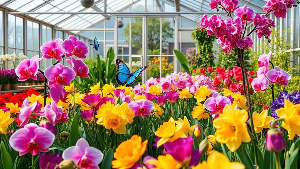 butterflies blooms interactive fun