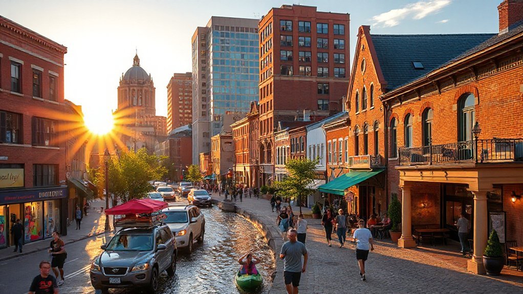 colorful murals and pastries