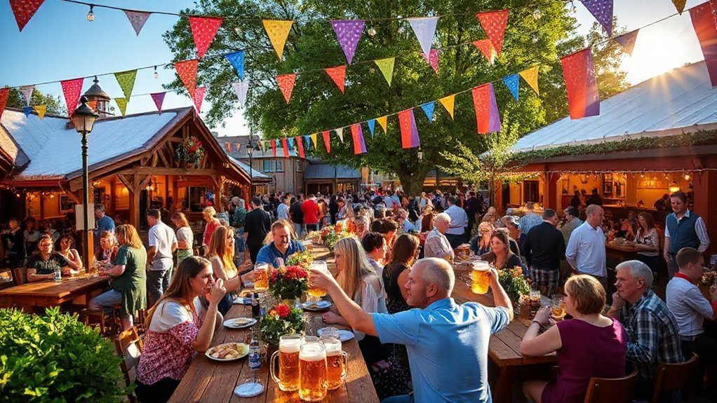 cozy outdoor beer experience