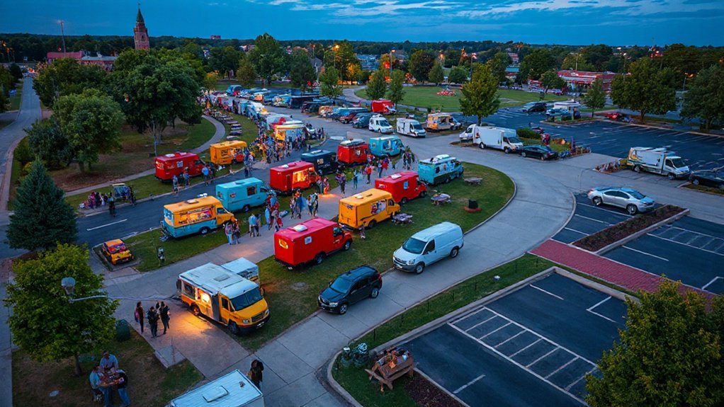 festival layout and parking