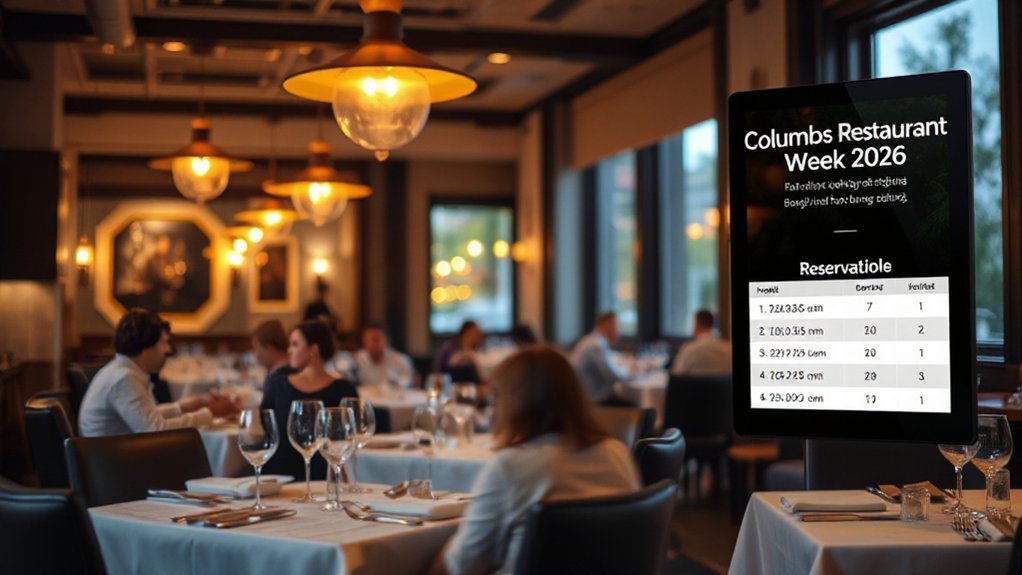 Columbus Restaurant Week 2026: Best Deals & Reservations plan ahead for dining