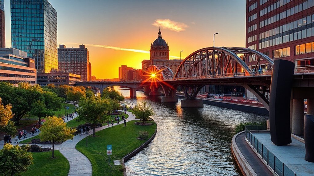 riverfront attractions and views