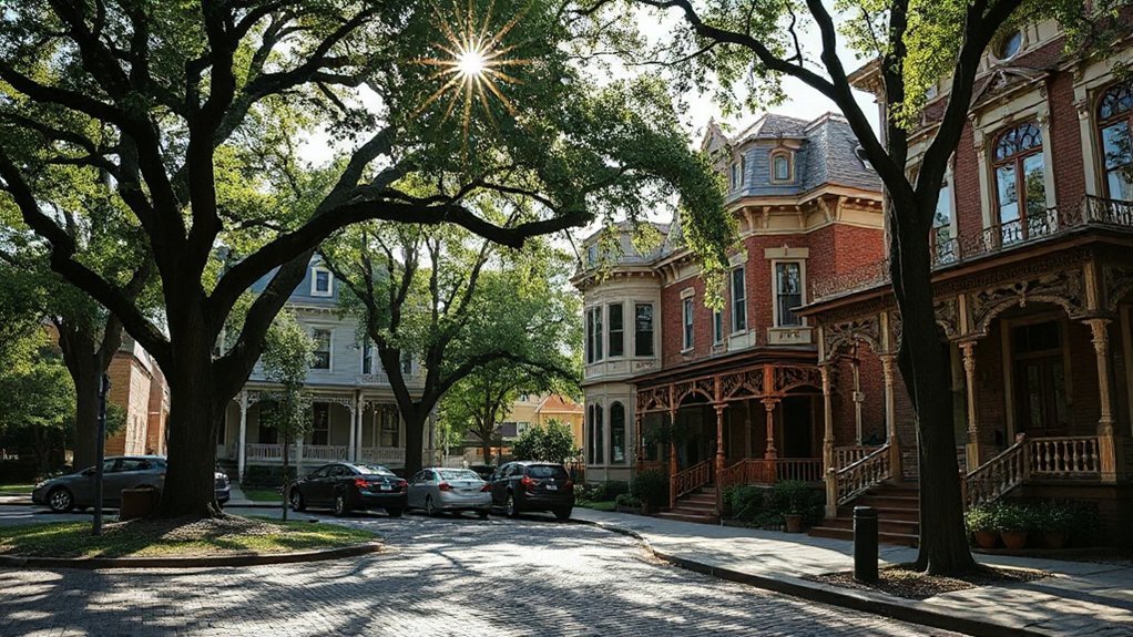 victorian village s bustling charm