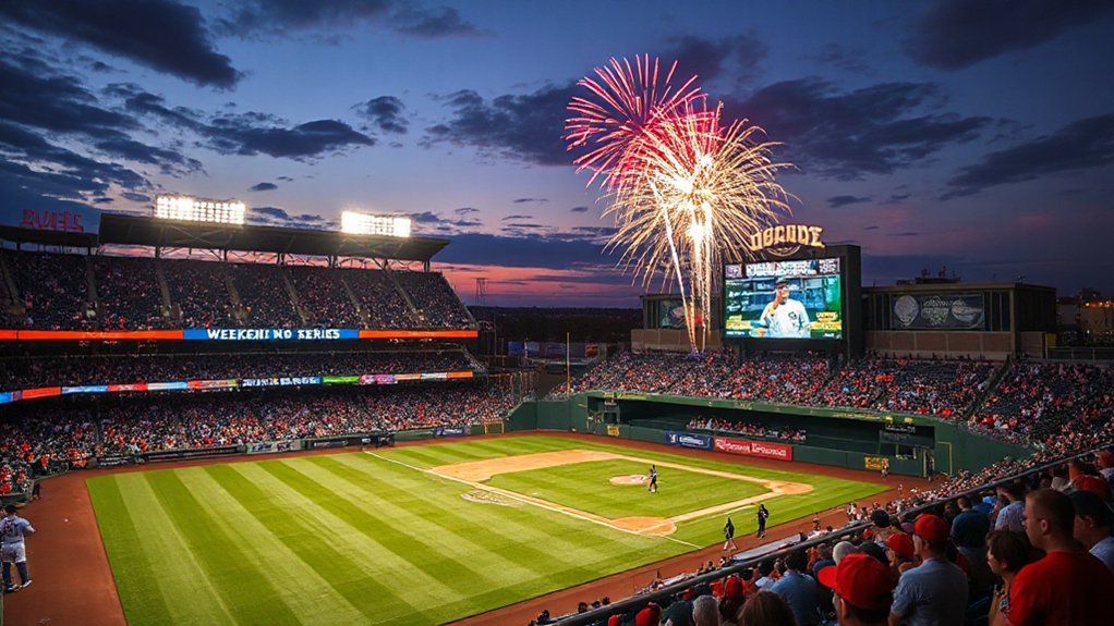 weekend fireworks game schedule