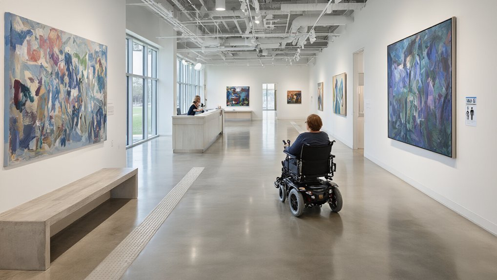 accessible entry with calm clear help