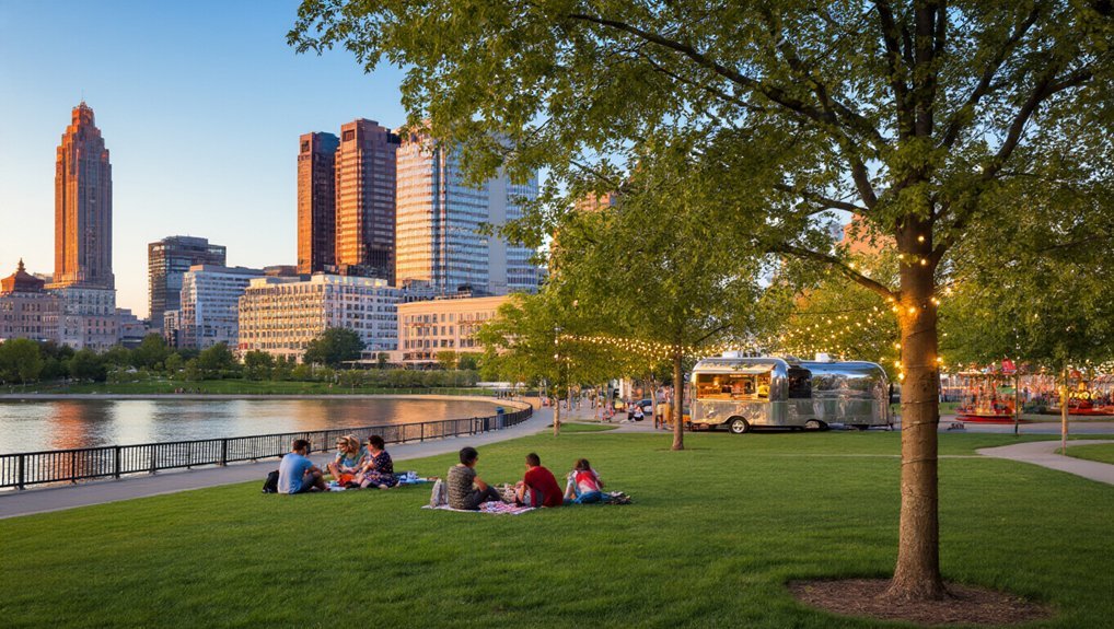columbus commons urban green serenity