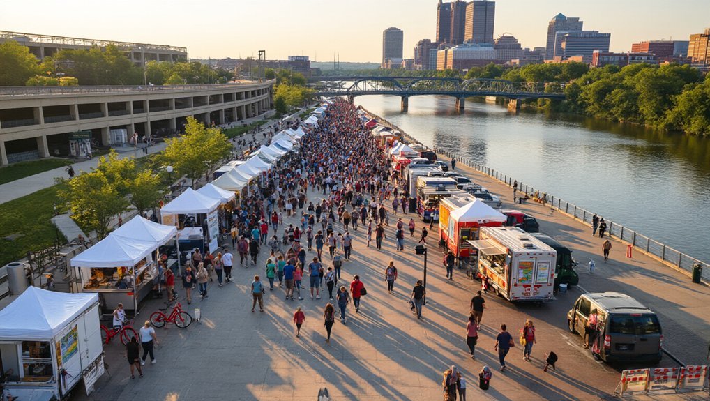 columbus festival crowd calm routes