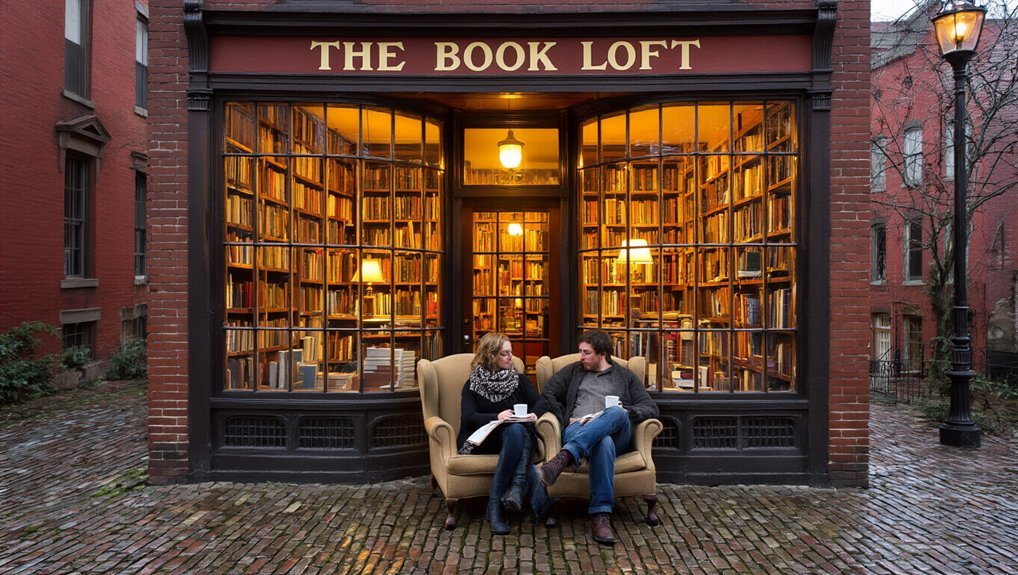 cozy bookstore date in german village