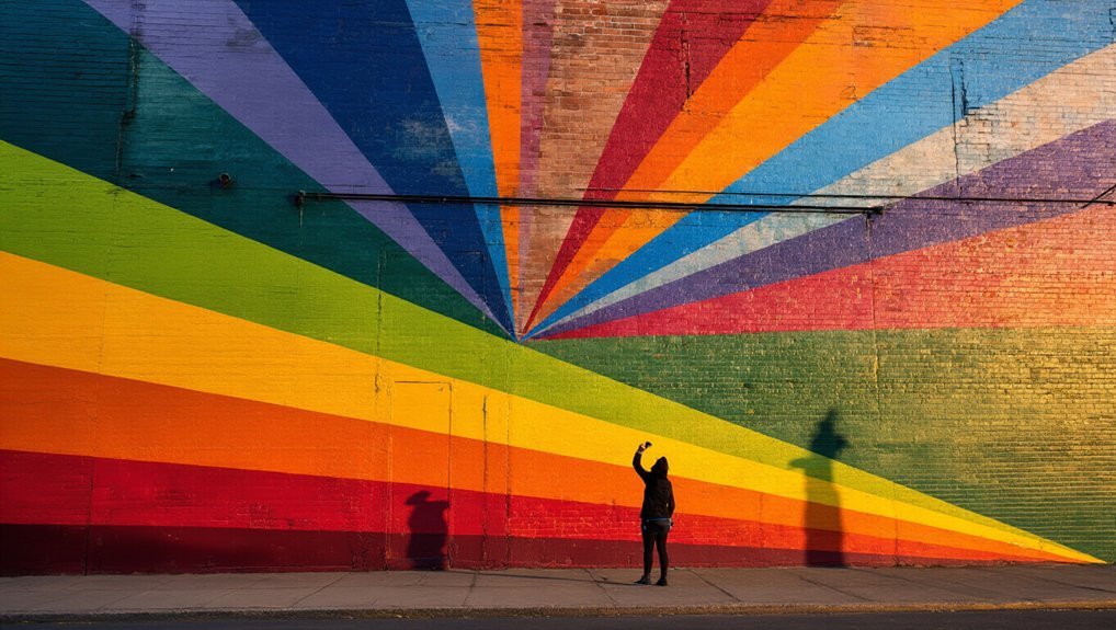 iconic murals golden hour angles