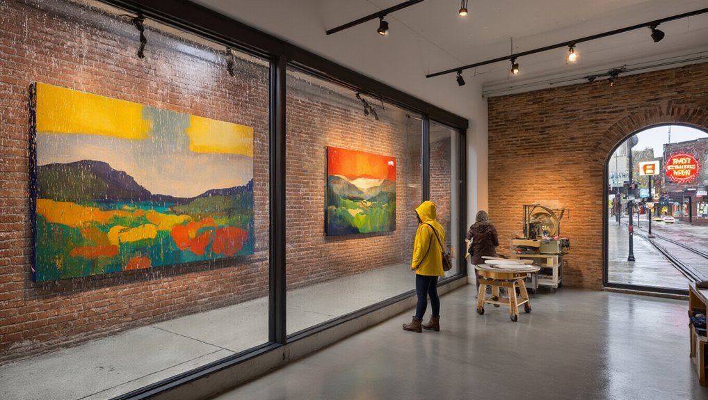 indoor art galleries quiet studios inspiration