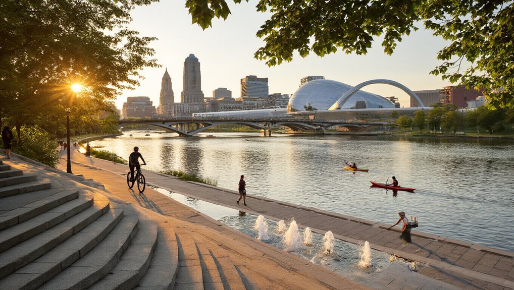 outdoor columbus parks riverfronts markets
