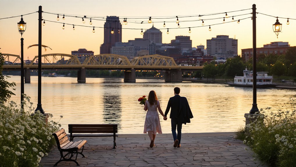 riverfront strolls through market district