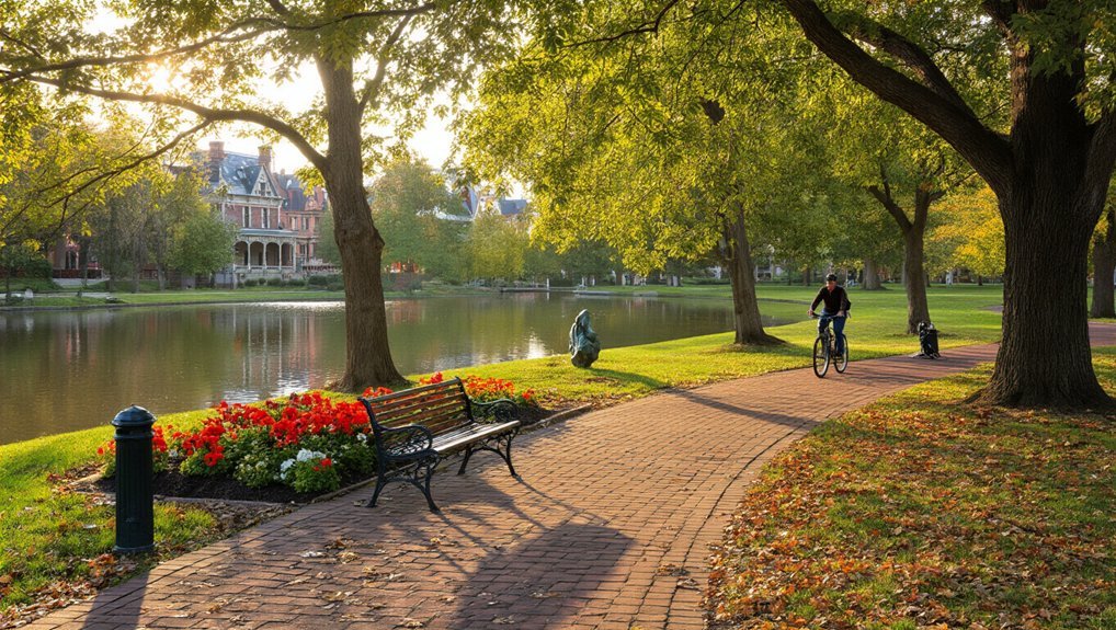 schiller park tree lined memory paths