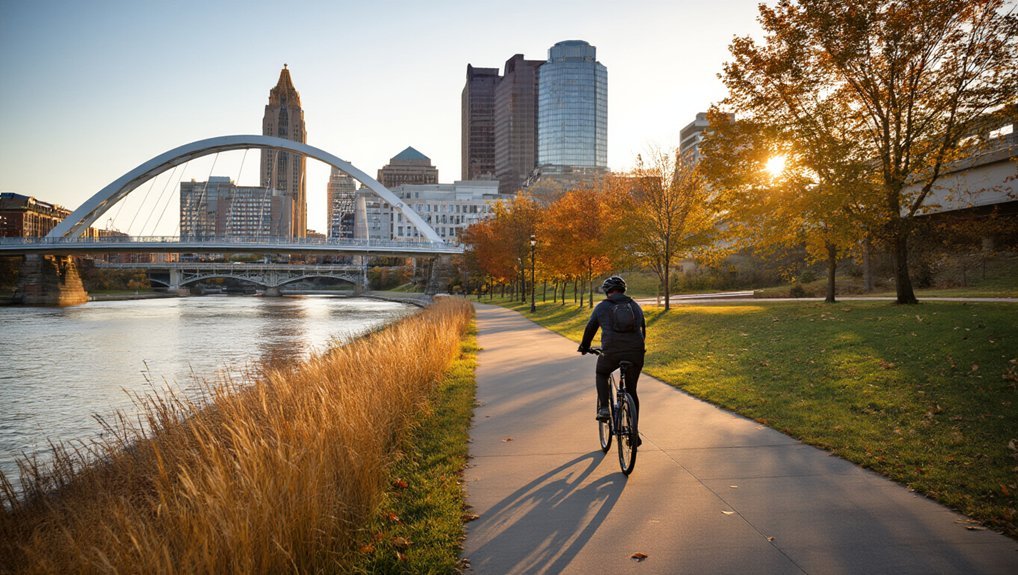 scioto mile bike pace presence