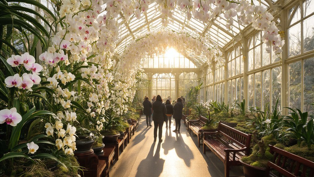 seasonal shows plant exhibits intertwining growth