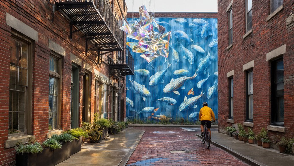 short north street art glow