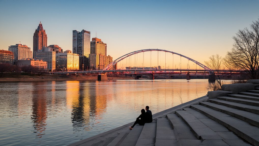 sunset guiding intimate city connection