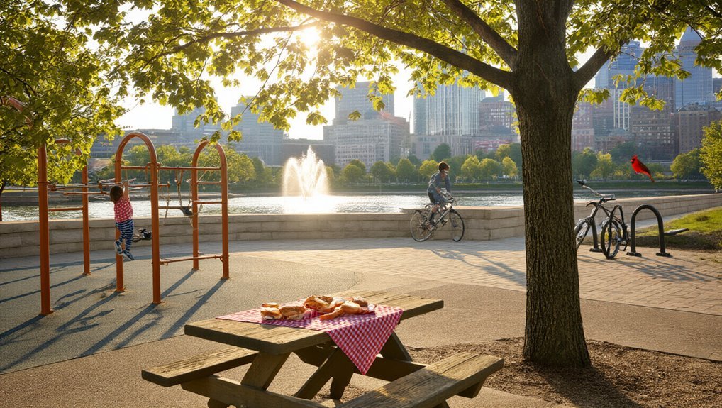 waterfront parks peaceful playful rituals